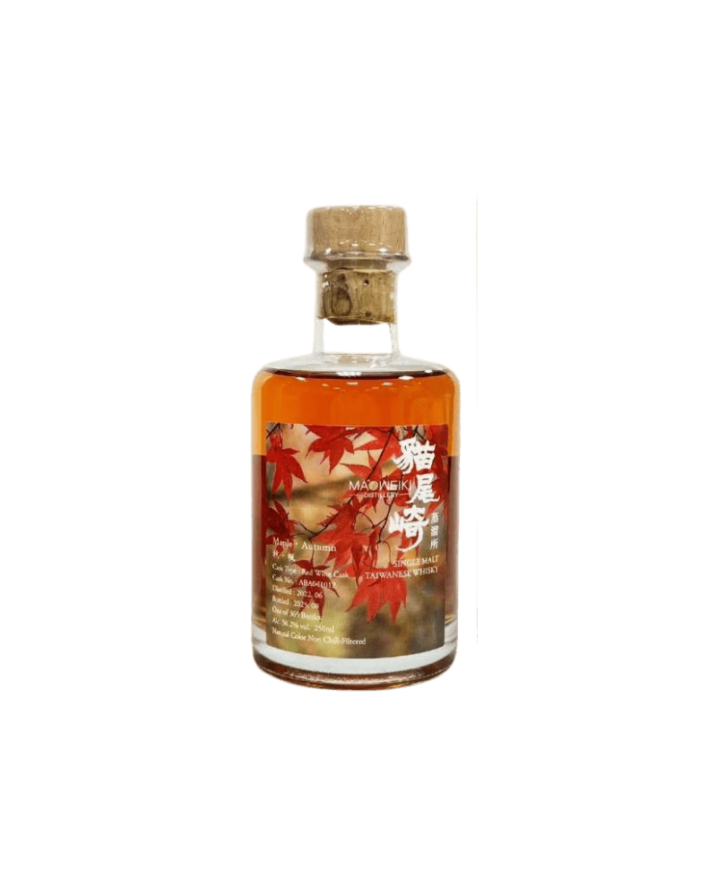 貓尾崎蒸餾所-MAOWEIKI DISTILLERY Maple leaf･Autumn Red Wine Cask Single Malt Taiwanese Whisky-貓尾崎 秋･楓葉 紅酒單桶 單一麥芽威士忌-加佳酒Plus9