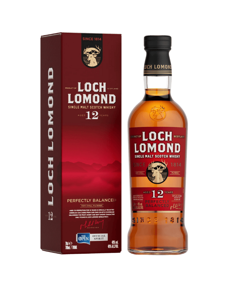 羅夢湖酒廠-Loch Lomond 12YO Single Malt Scotch Whisky 700ml-羅夢湖 12 年紅標單一麥芽威士忌-加佳酒Plus9