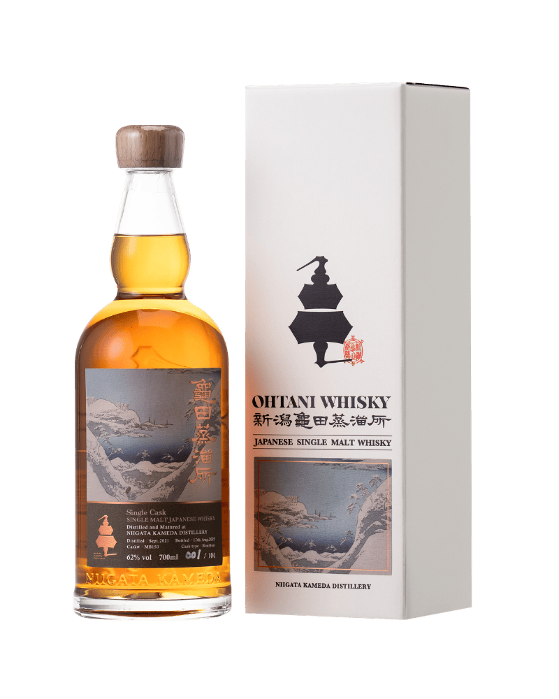 龜田蒸溜所-NIIGATA KAMEDA Japanese Single Malt Whisky  Single Cask Bottled Exclusively For Taiwan-龜田 銀苑映雪三景62%單桶原酒-加佳酒Plus9