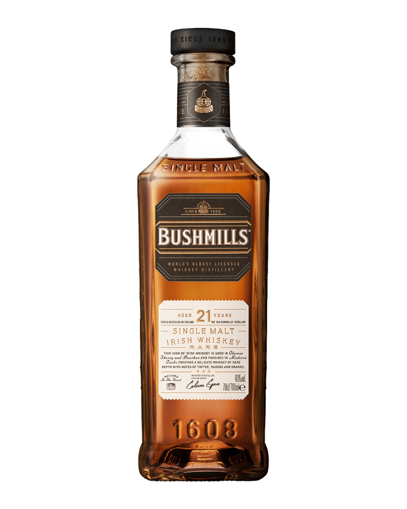 鉑仕麥-Bushmills 21 Year Old Single Malt Irish Whiskey-鉑仕麥21年馬德拉桶單一麥芽威士忌-加佳酒Plus9