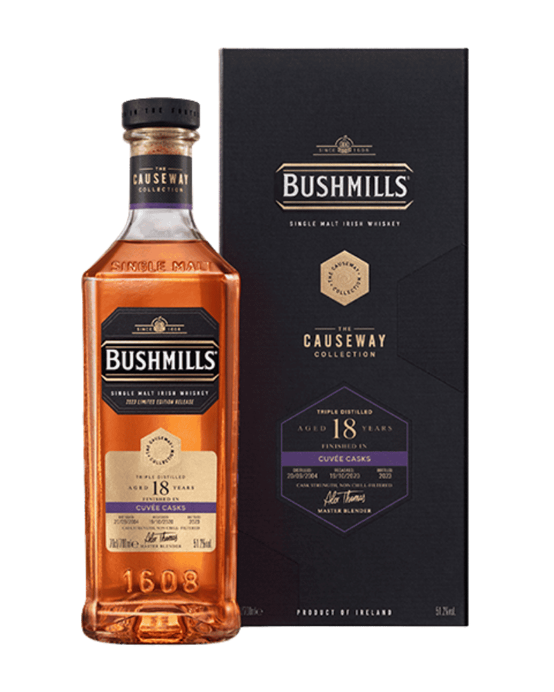 鉑仕麥-Bushmills The Causeway Collection 18 Year Old Single Malt Cuvée Casks-鉑仕麥巨人堤道珍藏18年香檳桶單一麥芽威士忌-加佳酒Plus9