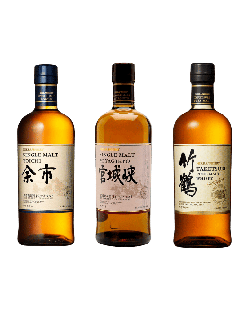 NIKKA-NIKKA Core Collection 3-Bottle Set (Yoichi / Miyagikyo / Taketsuru)-NIKKA 核心三入品酩套組(新余市/新宮城峽/竹鶴)-加佳酒Plus9