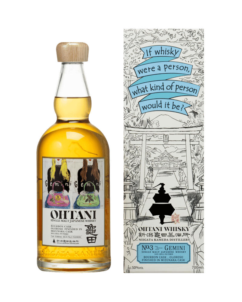 龜田蒸溜所-OHTANI WHISKY Zodiac Sign Series Vol.3《Gemini》Japanese Single Malt Whisky-龜田蒸溜所 十二星座 ×  雙子座 單一麥芽威士忌-加佳酒Plus9