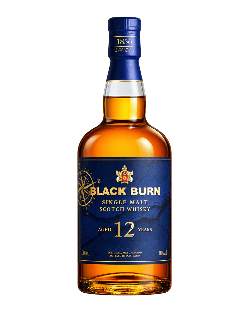 布雷本-1856 Black Burn 12 Years Old Single Malt Scotch Whisky-1856布雷本12年單一麥芽威士忌-加佳酒Plus9